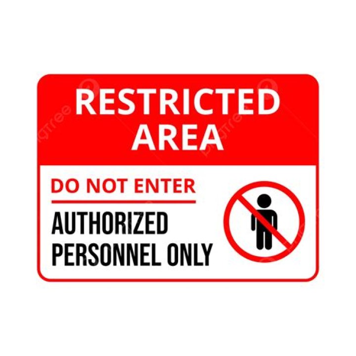 Do not enter authorized personnel only sign meaning?