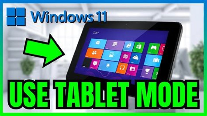How do I activate tablet mode?
