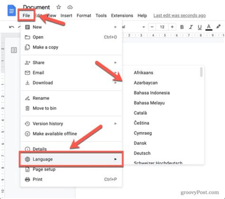 How do I change my word dictionary to UK English?
