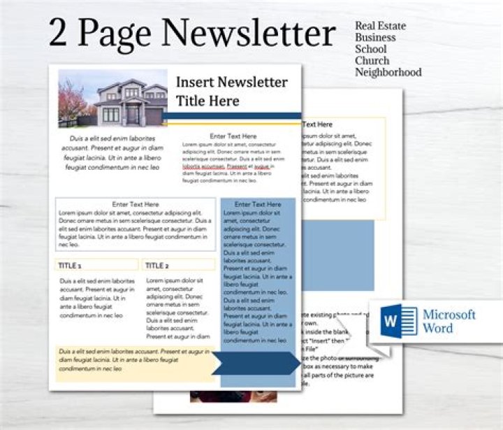 How do I create a newsletter template in Outlook?