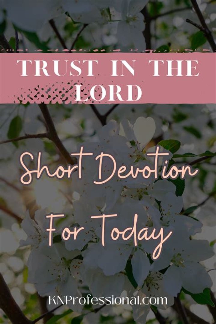 How do I make a short devotion?