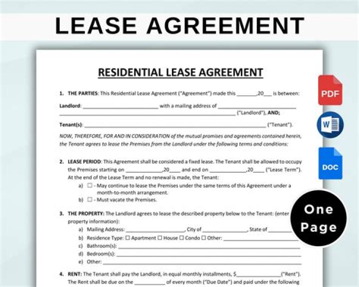 How do I write a residential lease agreement?