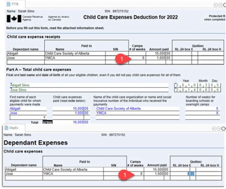 How do I write off child care expenses?