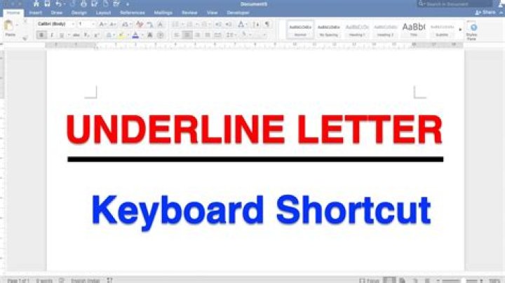 How do you bold and underline on a keyboard?