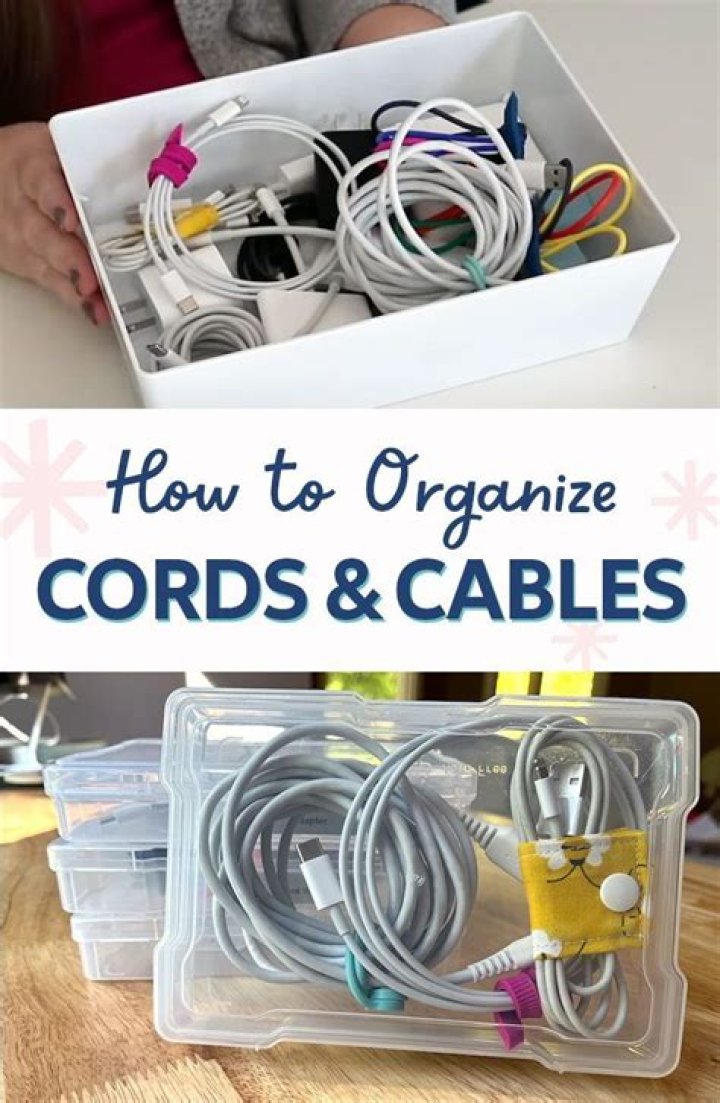 How do you organize cables and cords?