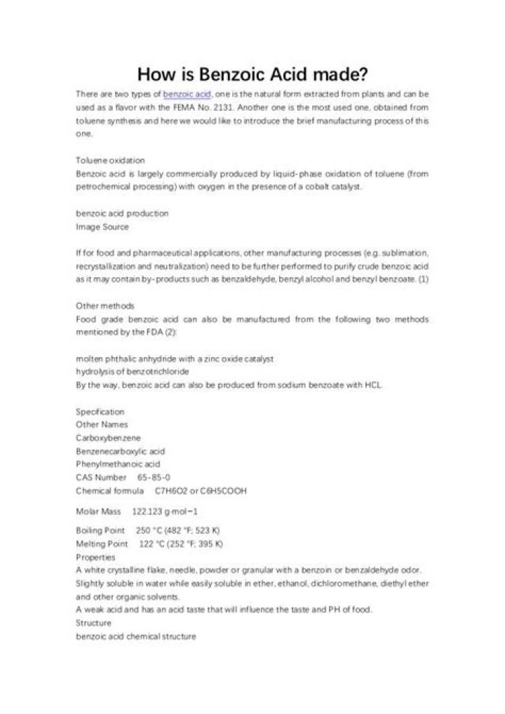 How is benzoic acid prepared in the lab?
