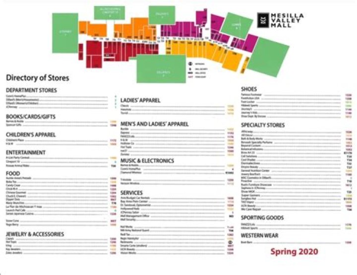 How many stores are in Flatirons Mall?