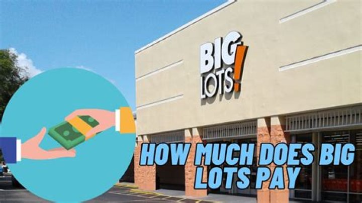 How much Big Lots pay an hour?