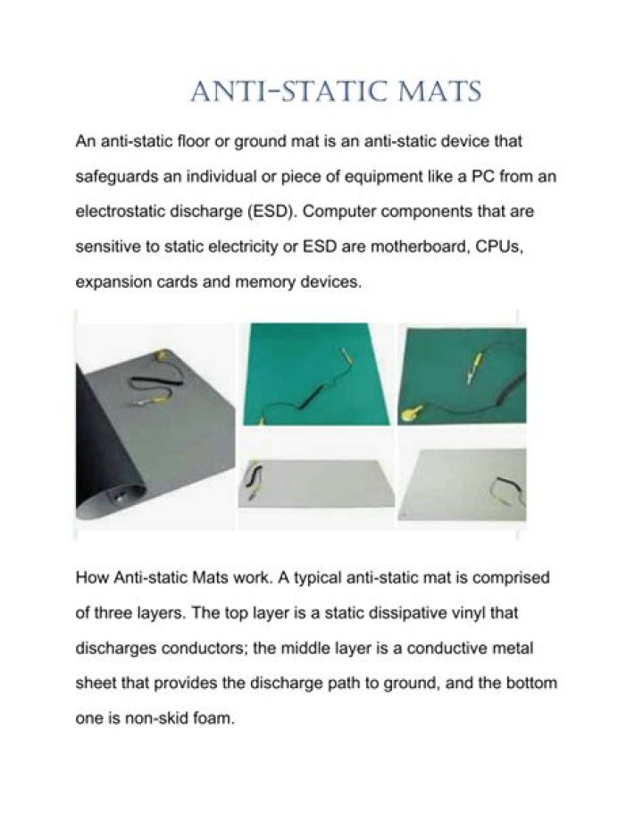 Is an anti-static mat the same as a grounding mat?