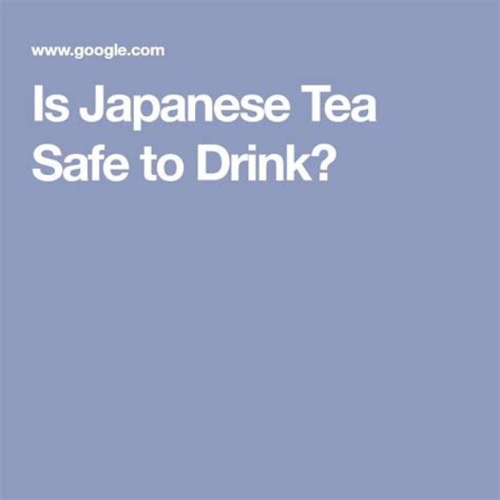 Is Japanese tea safe from radiation?