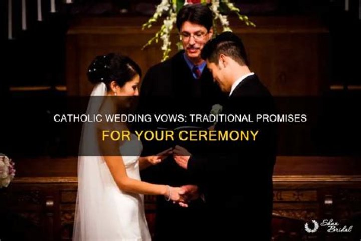 What are the traditional Catholic wedding vows?