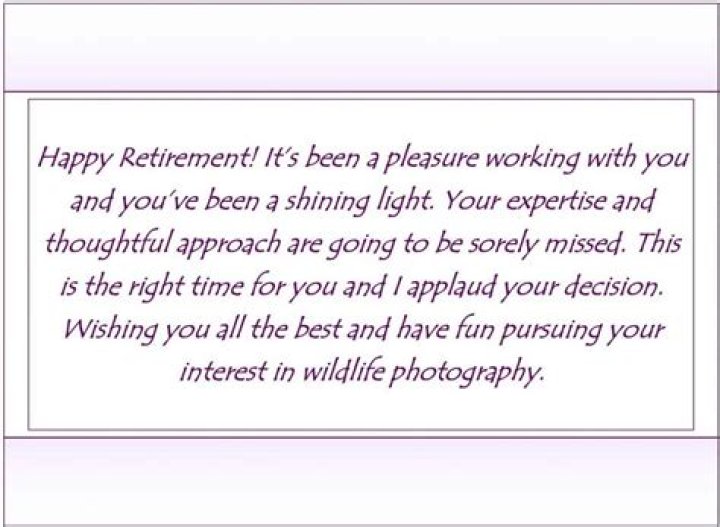 What can I say instead of happy retirement?