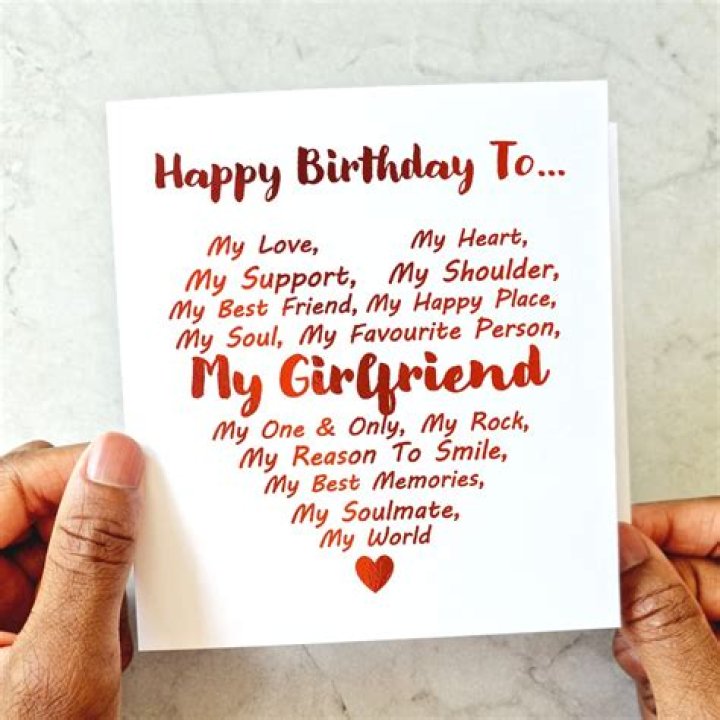 What can I write on my girlfriends birthday card?