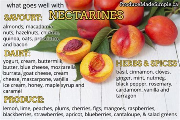 What cheese goes well with nectarines?