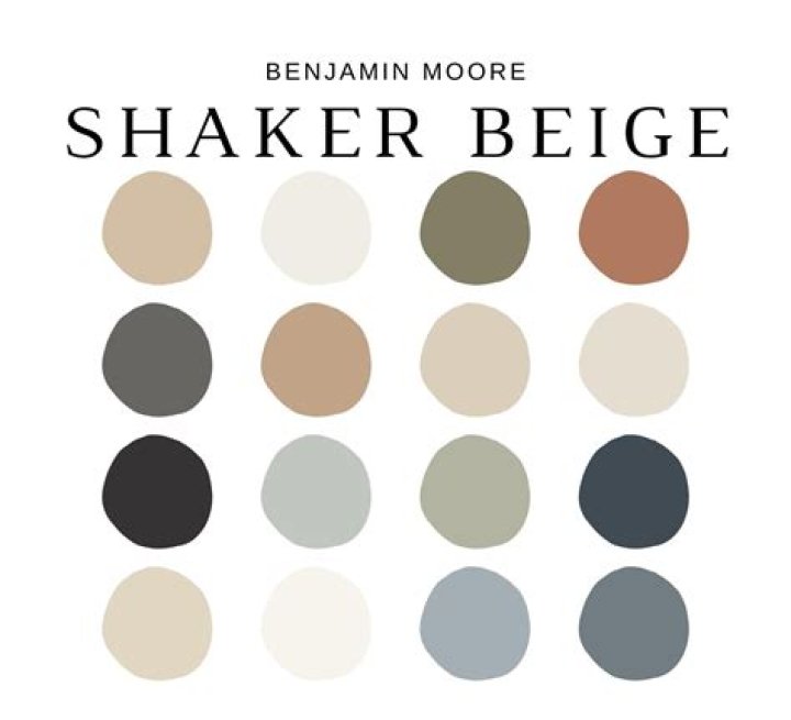 What colors go with Shaker Beige?