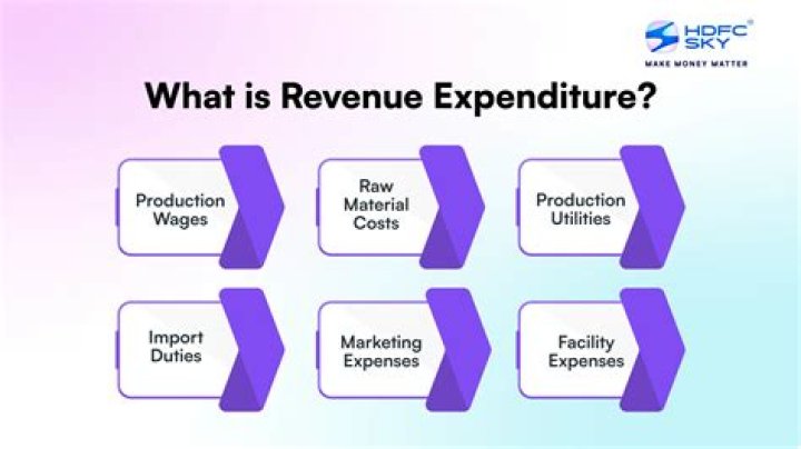 What comes under revenue expenditure?