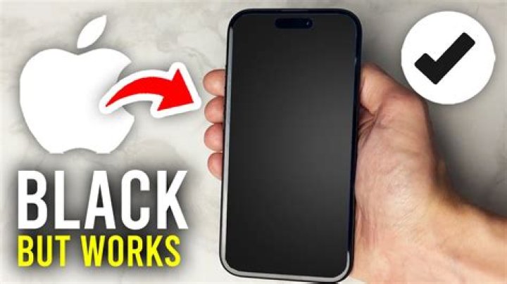 What do you do when your iPhone 4 screen goes black?