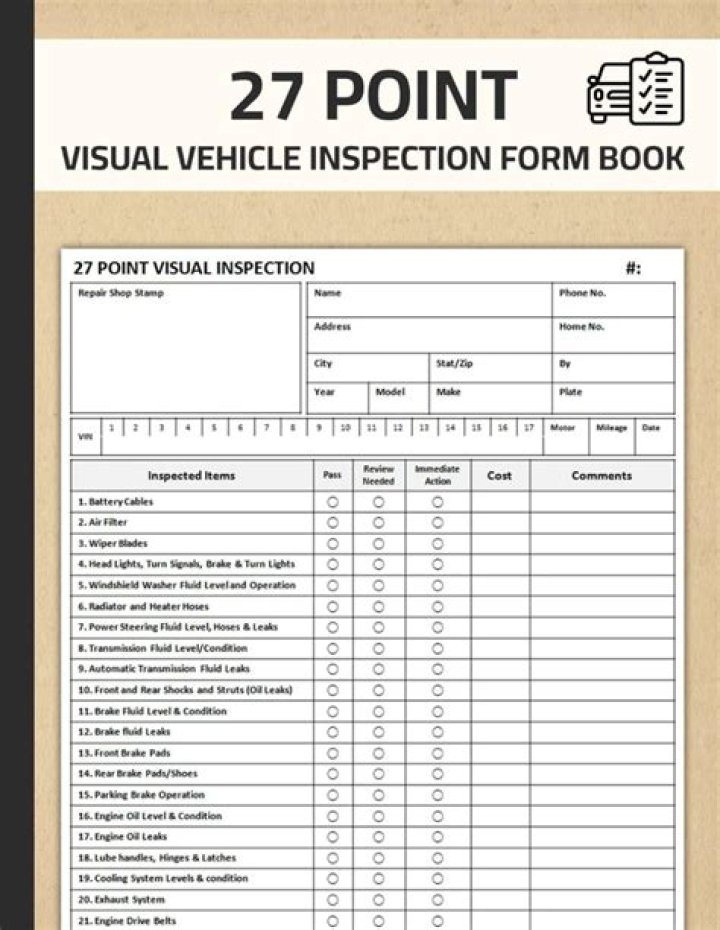 What does a 24 point inspection include?