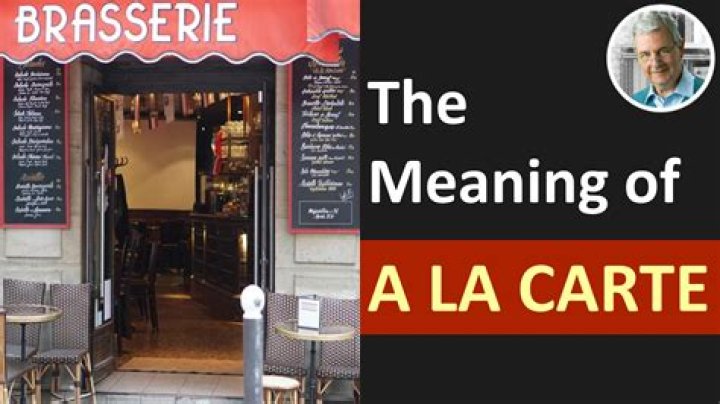 What does la carte de France means in English language?