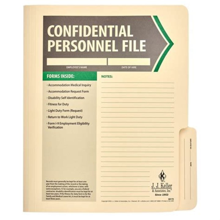 What is an official personnel folder?