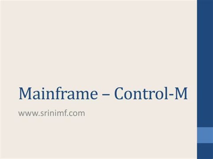 What is Control-M in mainframe?