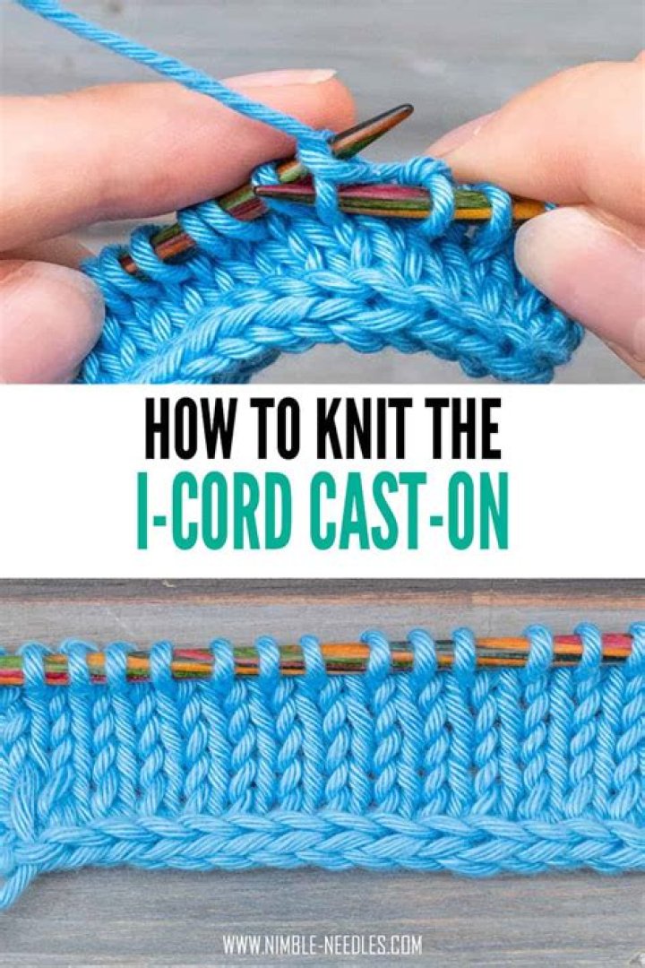 What is i cord cast on used for?