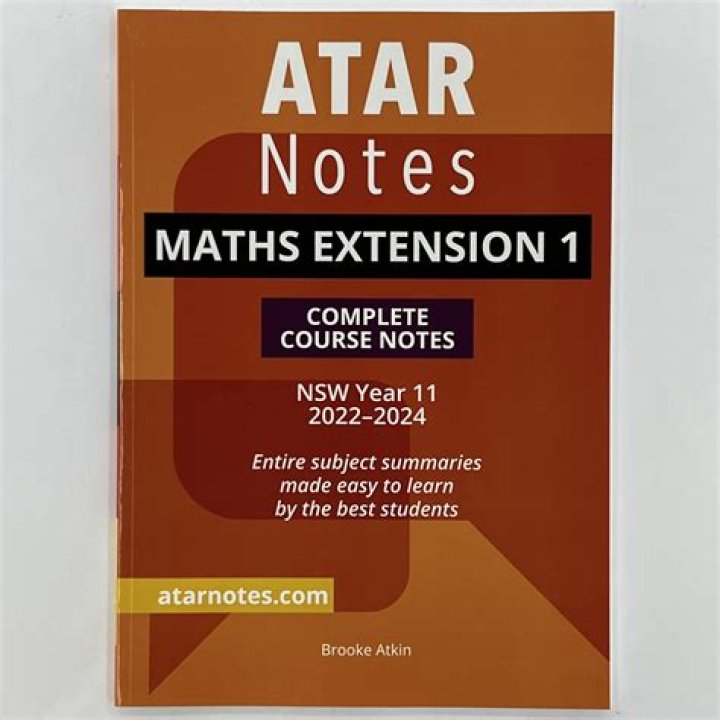 What is maths ext 1 out of?