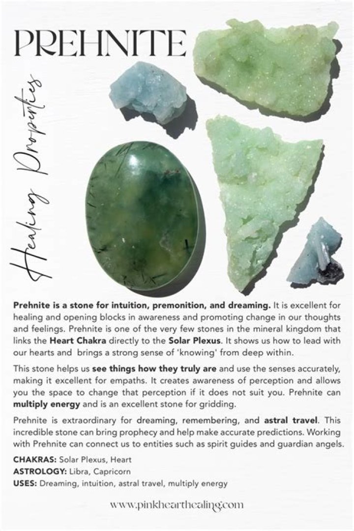 What is prehnite used for?