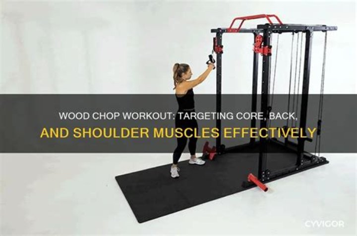 What muscles does the wood chop work?