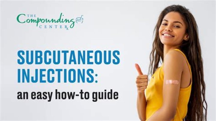 What reason would you give a subcutaneous injection?