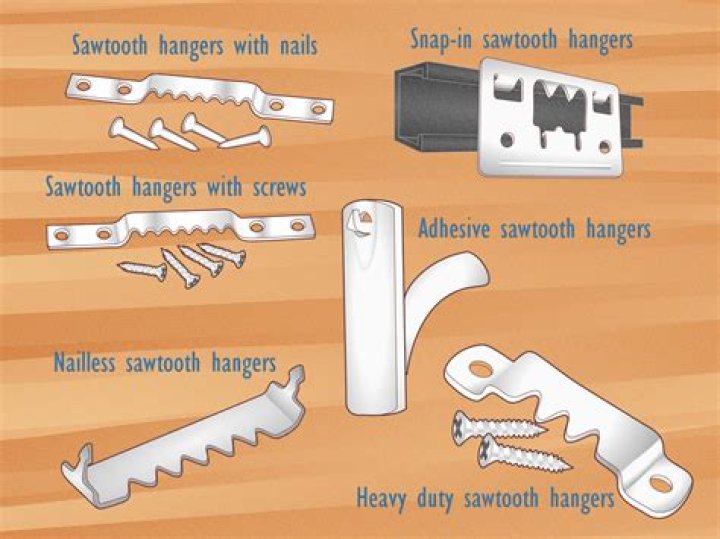What screws to use for sawtooth hangers?