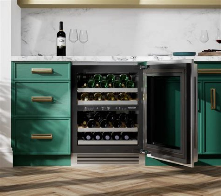 What size is an under counter wine fridge?