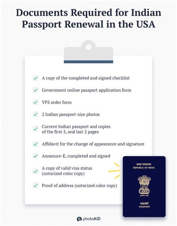 What supporting documents do I need for a Indian passport renewal?