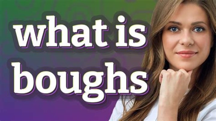 What the meaning of boughs?