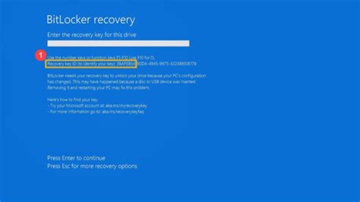 Where is the BitLocker recovery key on ASUS laptop?