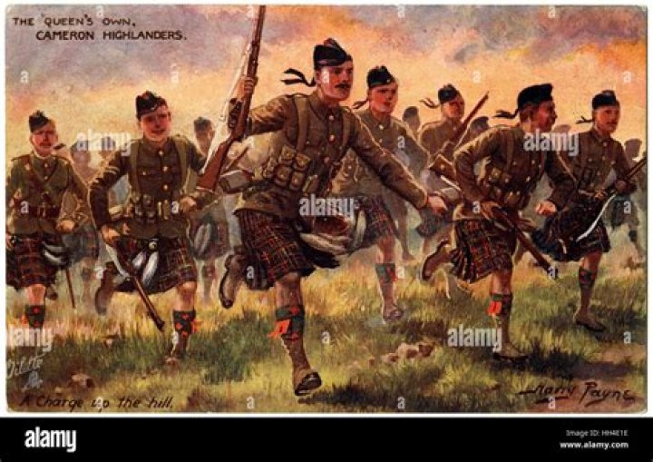 Where were the Cameron Highlanders based?