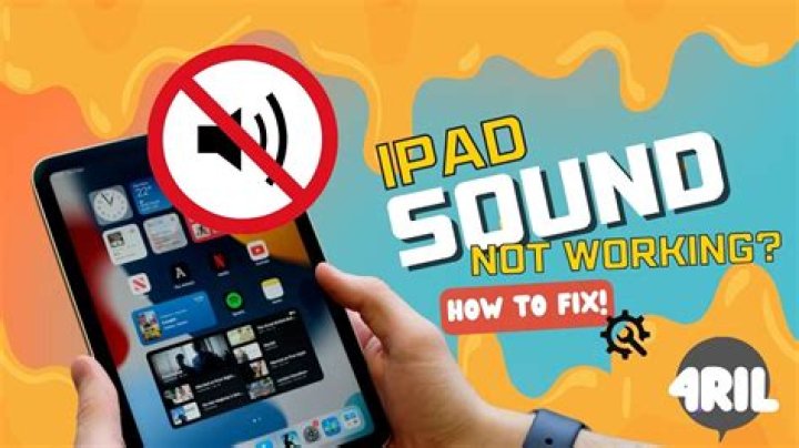 Why is my sound only working with headphones iPad?